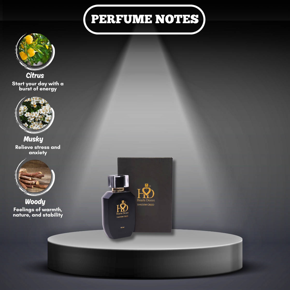 ShadowCreed Luxury Long‑Lasting Men’s Perfume 100ml