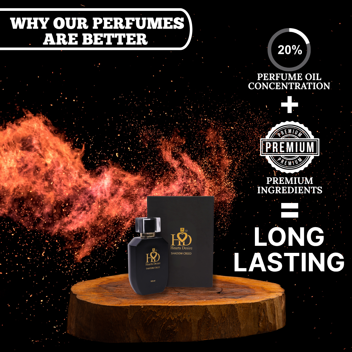 ShadowCreed Luxury Long‑Lasting Men’s Perfume 100ml