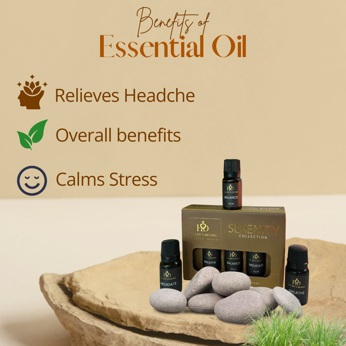 Essential Oil Pack of 3 | 10 X 3 30ml Pack | Meditate | Balanced | Breathe